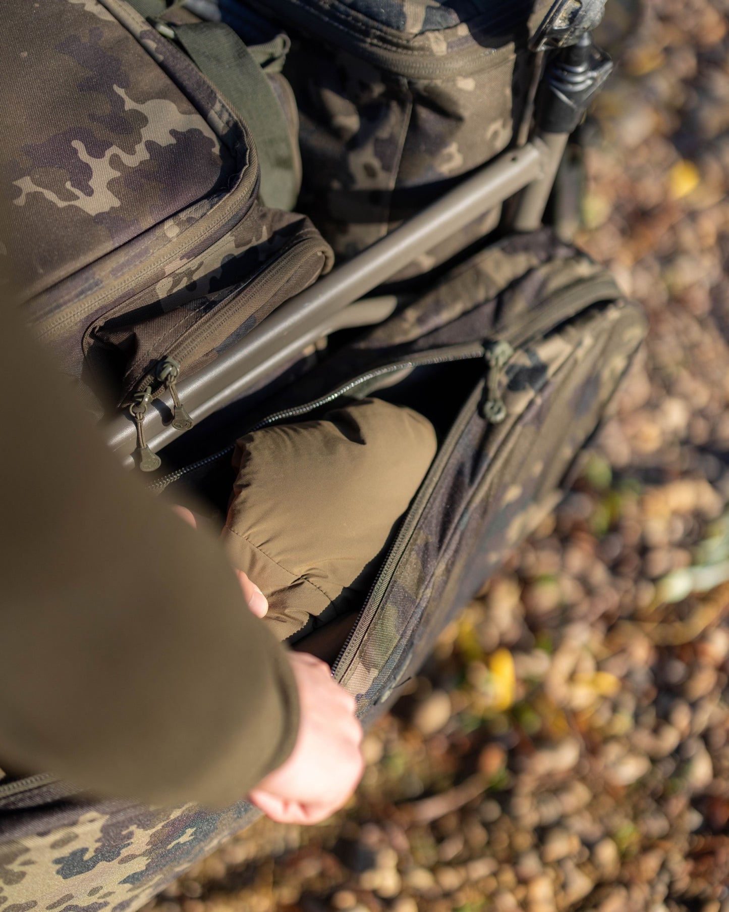 Side Bar Bags Large Dark Kamo